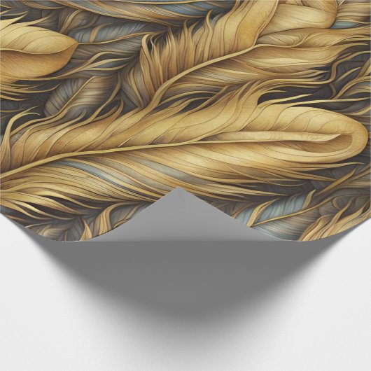 Veren Gouden zilveren kunst Cadeaupapier (Hoek)