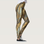 Veren Gouden zilveren kunst Leggings (Rechts)