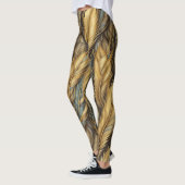 Veren Gouden zilveren kunst Leggings (Links)