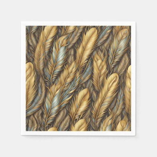 Veren Gouden zilveren kunst Servet (Voorkant)