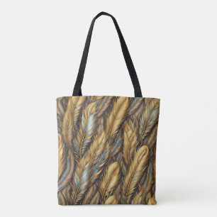 Veren Gouden zilveren kunst Tote Bag