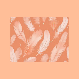 Veren in Perzik Fuzz kleur, Postcrossing Briefkaart