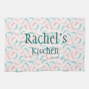 Veren in roze en blauw theedoek