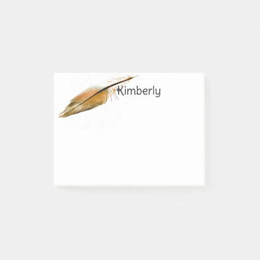 veren kunst bruin en wit personaliseer het post-it® notes (Voorkant)