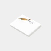 veren kunst bruin en wit personaliseer het post-it® notes (Schuin)