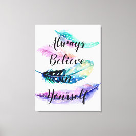Veren met citaat canvas afdruk
