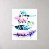 Veren met Quote Canvas Afdruk (Voorkant)