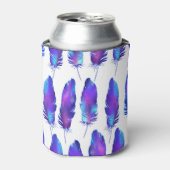 Veren met ruimte textuur, magisch patroon. blikjeskoeler (Blikje Voorkant)