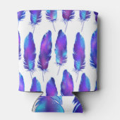 Veren met ruimte textuur, magisch patroon. blikjeskoeler (Achterkant)