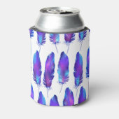 Veren met ruimte textuur, magisch patroon. blikjeskoeler (Blikje Achterkant)