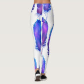 Veren met ruimte textuur, magisch patroon. leggings (Achterkant)