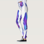 Veren met ruimte textuur, magisch patroon. leggings (Links)