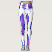 Veren met ruimte textuur, magisch patroon. leggings (Voorkant)