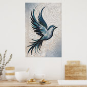Veren Mozaïek - Decoratieve Vogel Poster (Keuken)