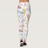 Veren Naadloos patroon Leggings (Achterkant)