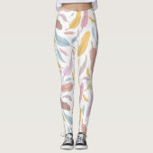 Veren Naadloos patroon Leggings (Voorkant)