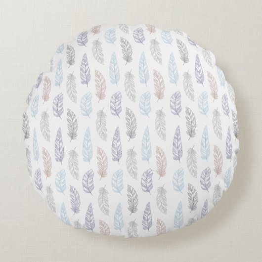 VEREN PASTEL PATTERN CUSHION ROND KUSSEN (Voorkant)
