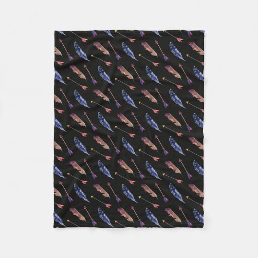 Veren & Pijlen Fleece Deken (Voorkant)