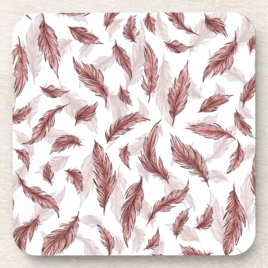 Veren print stand, vrolijke glimlachende wolf bier onderzetter (Voorkant)