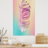 Veren tekening fijne kunst originele illustratie poster (Keuken)