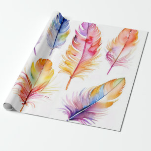 Veren tijdens de vlucht: Waterverf Collectie Cadeaupapier