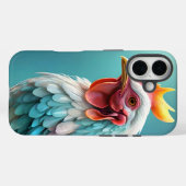 Veren van kleur: de regenboogkip Case-Mate iPhone case (Achterkant (horizontaal))