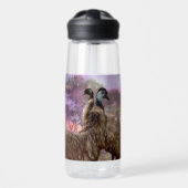 "Veren van Romance: de hofhouding van de Emus" Waterfles (Voorkant)