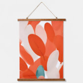 Veren van verschillende vogels komen samen hangend wandkleed (Voorkant)