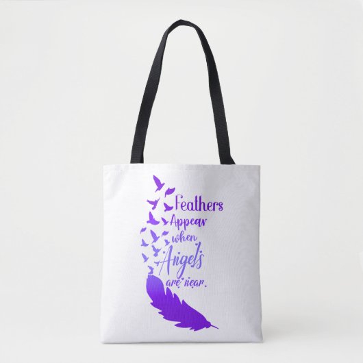 Veren verschijnen als engelen in de buurt zijn - P Tote Bag (Voorkant)