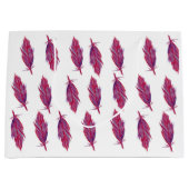 Veren Waterverf Rood Roze Gift Bag Groot Cadeauzakje (Voorkant)