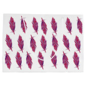 Veren Waterverf Rood Roze Gift Bag Groot Cadeauzakje (Achterkant)