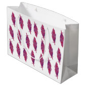 Veren Waterverf Rood Roze Gift Bag Groot Cadeauzakje (Achterkant Gekanteld)