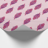 Veren Waterverf Rood Roze Verpakkingsdocument Cadeaupapier (Hoek)