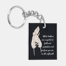 Veren Wit en Betekenis Sleutelhanger