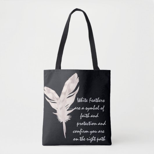 Veren Wit en Betekenis Tote Bag (Voorkant)