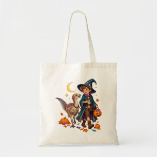 Veren Wizard & Kulindadromeus Halloween Tote Bag