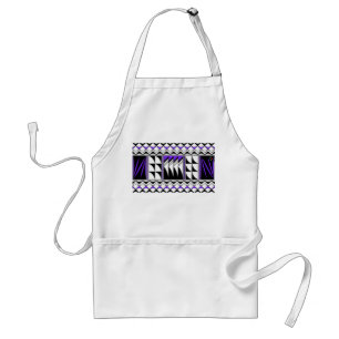 Veren Zegen in Paars Standaard Schort
