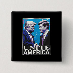 Verenig Amerika Iconische Trump  Vierkante Button 5,1 Cm
