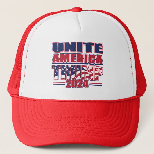 Verenig Amerika troef 2024 Trucker Pet (Voorkant)