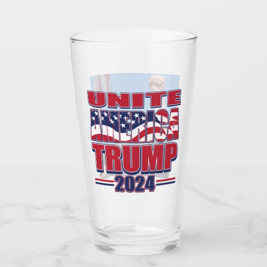 Verenig Amerika - Trump 2024 Glas (Voorkant)