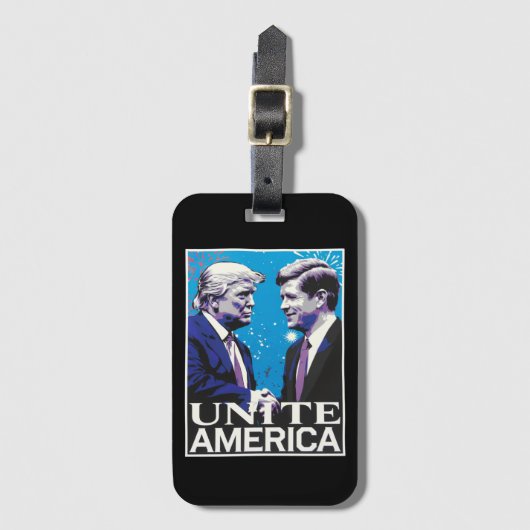 Verenig de Amerikaanse iconische Trump Bagagelabel (Voorkant (verticaal))
