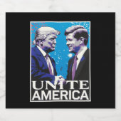 Verenig de Amerikaanse iconische Trump Bier Etiket (Enkel label)