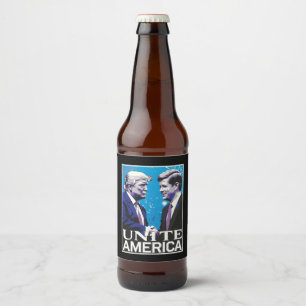 Verenig de Amerikaanse iconische Trump Bier Etiket