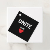 Verenig de politieke democratie bedankjes labels (In situ)