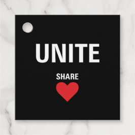 Verenig de politieke democratie bedankjes labels