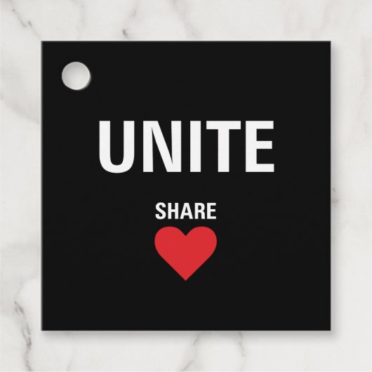 Verenig de politieke democratie bedankjes labels (Voorkant)