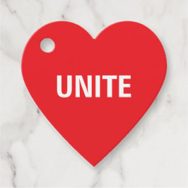 Verenig de politieke democratie bedankjes labels