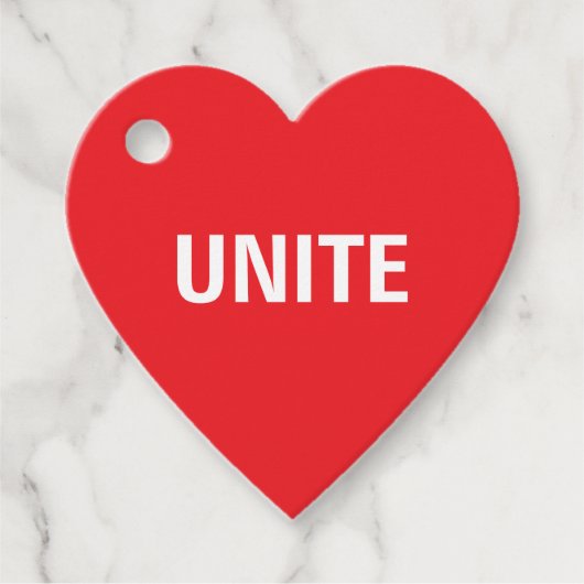 Verenig de politieke democratie bedankjes labels (Voorkant)