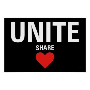 Verenig de politieke democratie perfect poster