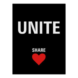 Verenig de politieke democratie perfect poster